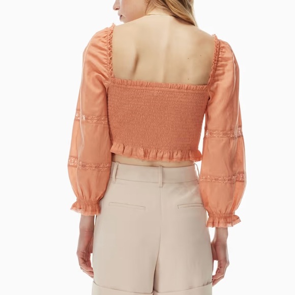 Aritzia Wilfred Soirée Blouse in BLACK - Medium - Organic Cotton - Picture 2 of 11